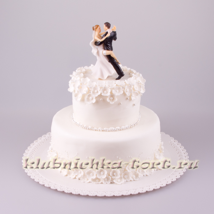 Свадебный торт "Белое танго" 1480руб/кг